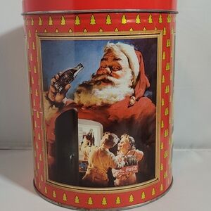 Coca-Cola Santa Holiday Tin - Red